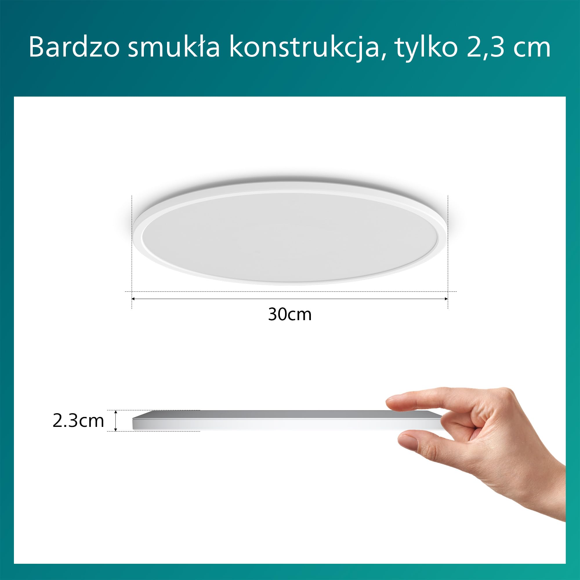 Philips LED lampa sufitowa Superslim Sceneswitch 18 W