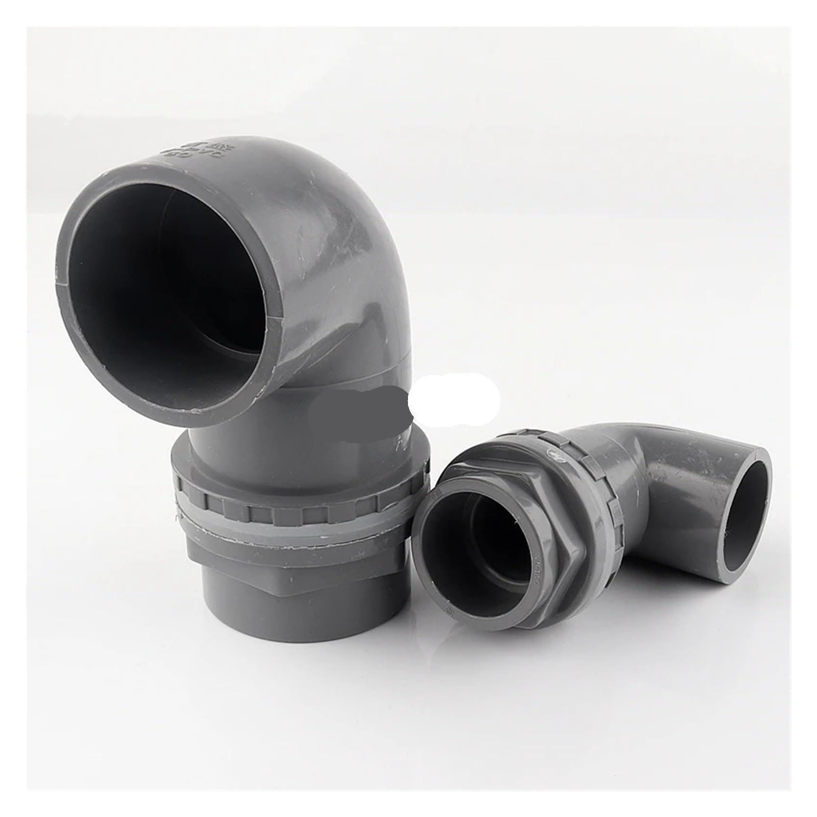 2~20 piezas ID 50mm tubería de PVC acuario tanque agua juntas drenaje hogar DIY accesorios tubo pescado conector codo 90 ° Adecuado para grifos(32mm joint,10pcs)