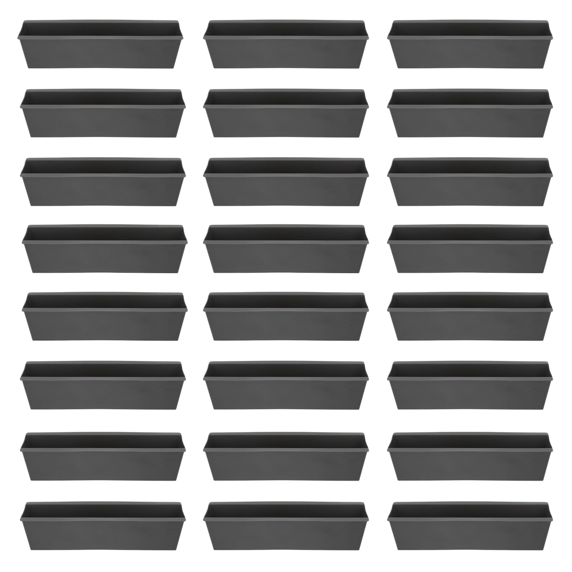 Cepewa Pflanzkasten passend für Europaletten 24er Set aus Kunststoff Pflanzkübel Breite 38 cm (1 x 24er Set Pflanzkasten B38cm)