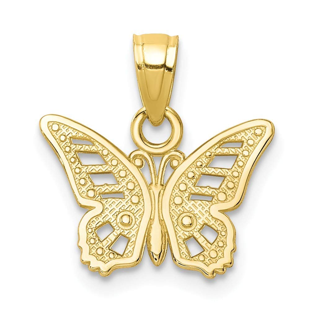 Roy Rose Jewelry 10K Yellow Gold Butterfly Charm