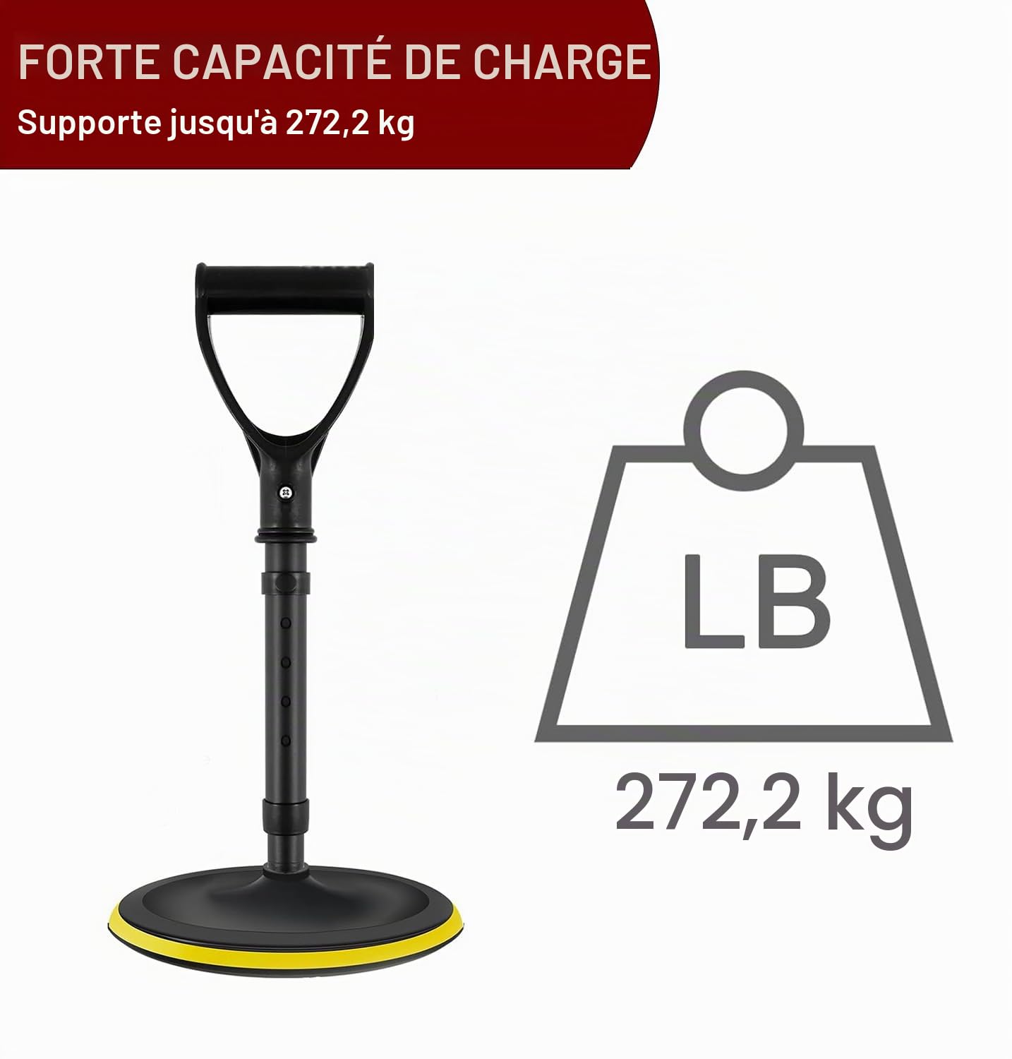 Aide Tenir Debout, Aide à la Station Debout, Aide à la Position Debout, Aides à la mobilité réglables, Accessoires pour Handicapés, Aide Les Personnes âgées à Se Lever du Sol