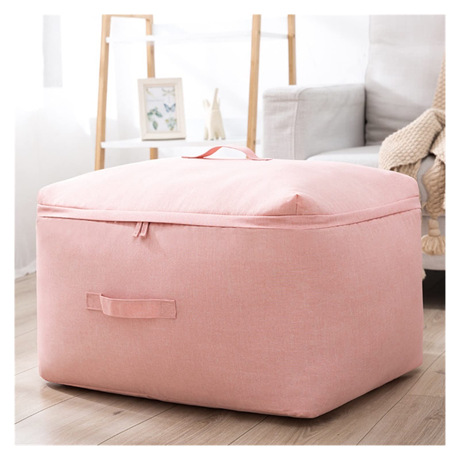 YWMEAC Self-Compression Packaging Storage Bags, Storage Bags for Clothes and Blanket/Pink/Xxl 63 * 48 * 35Cm