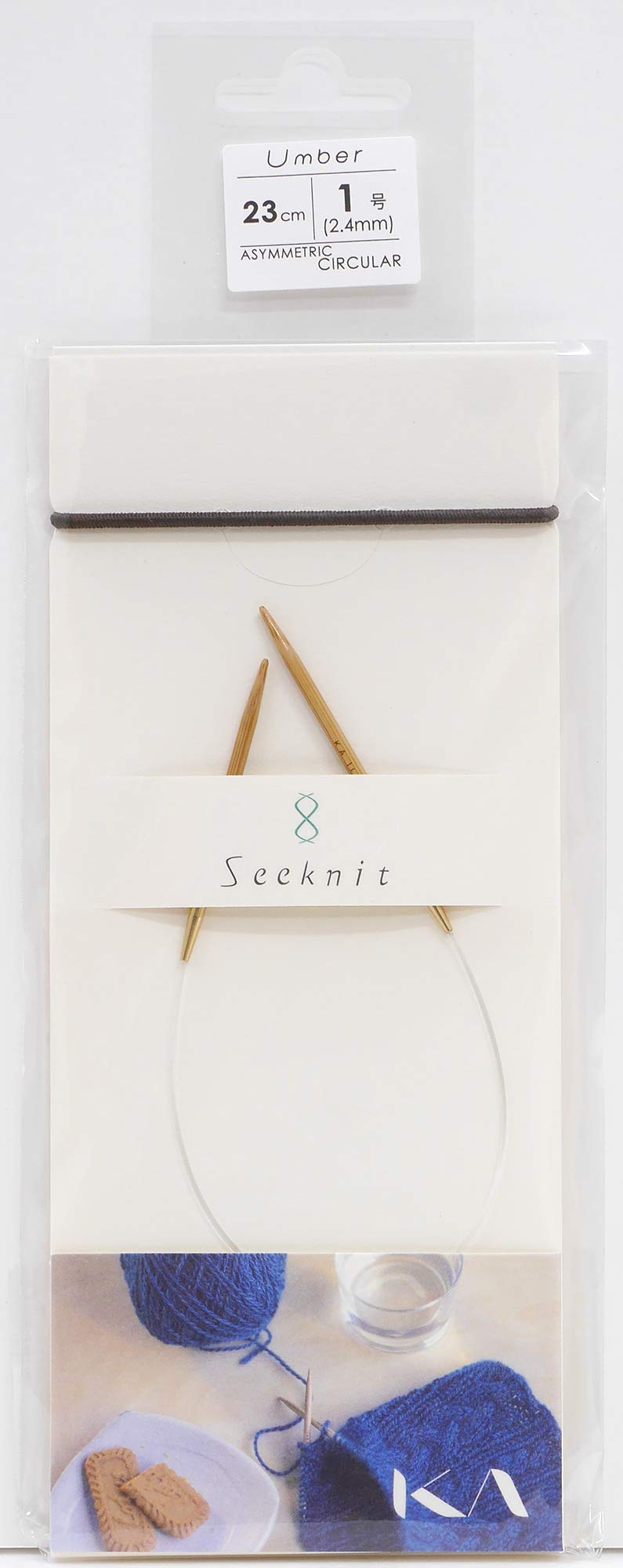 Amazon | キンキ 編み針 Seeknit Umber 非対称輪針 23cm 1号 56061
