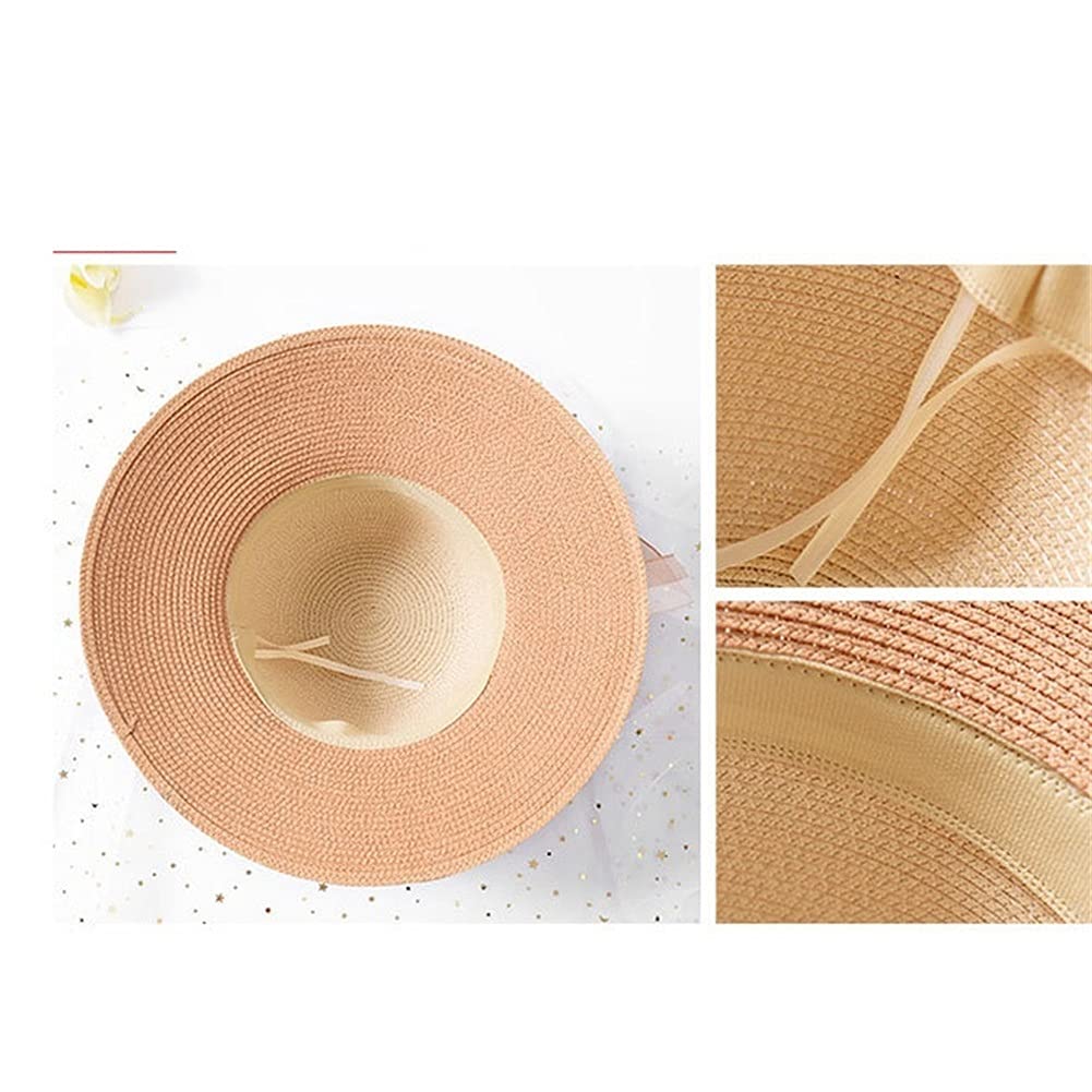 Sombreros de Playa para Mujer de Verano de Moda Sombrero de Mujer Informal de Disquete de Gasa Plegable Sombrero para Mujer (Color : D, Tamaño : Mcode) (C Mcode)