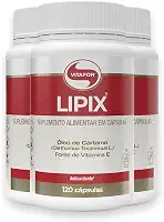 Kit 3 Lipix Vitafor Óleo de Cártamo 120 Cápsulas