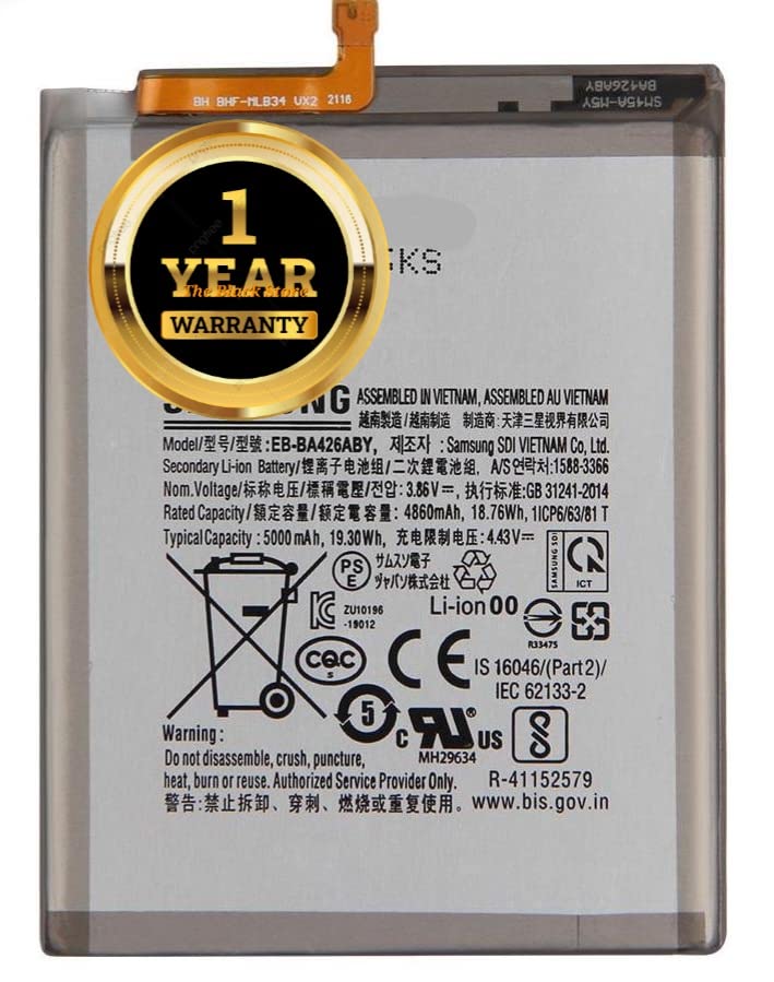 Image of Original EB-BA426ABY Batery Compatible with Samsung M42 /5G (A72) A32 /5G M32 /5G M42 /5G A326B with Warranty