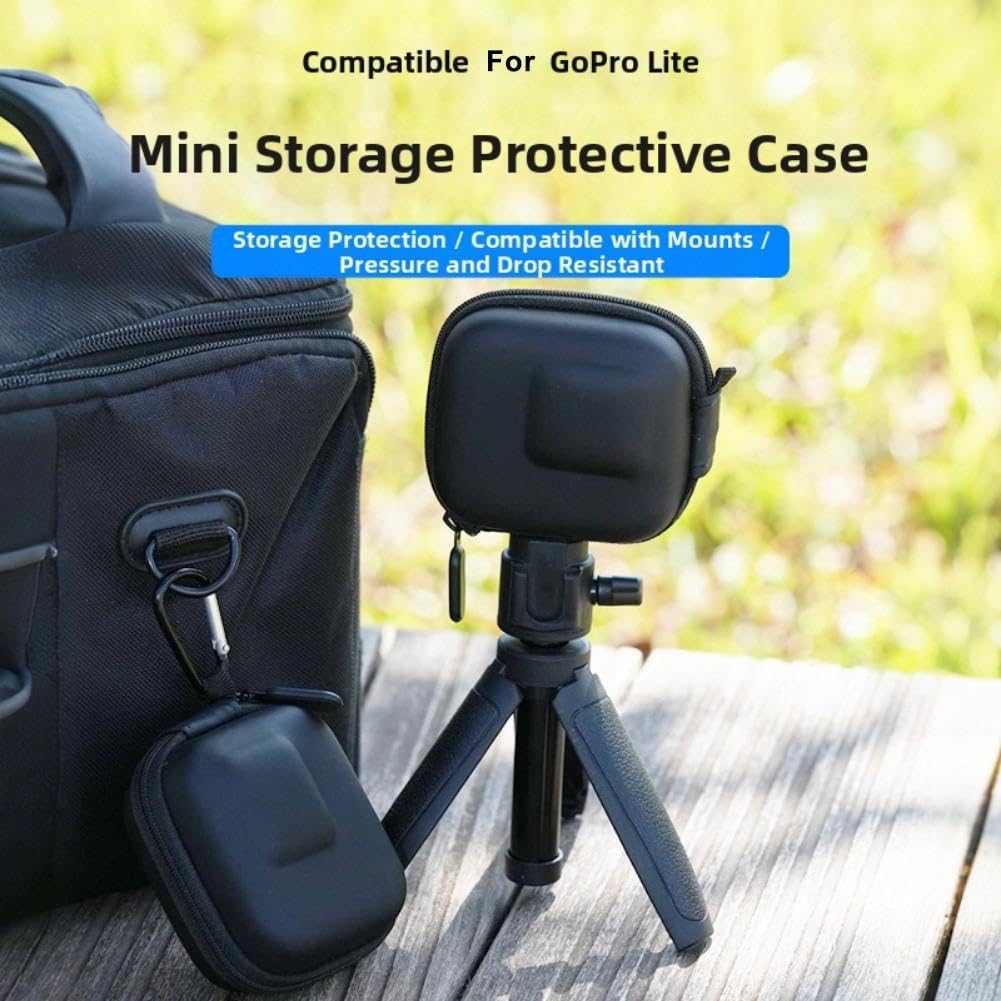 Étui Rigide avec Filtres CPL ND8 16 32 - Housse Protection Anti-Choc pour caméra Action 10x8cm