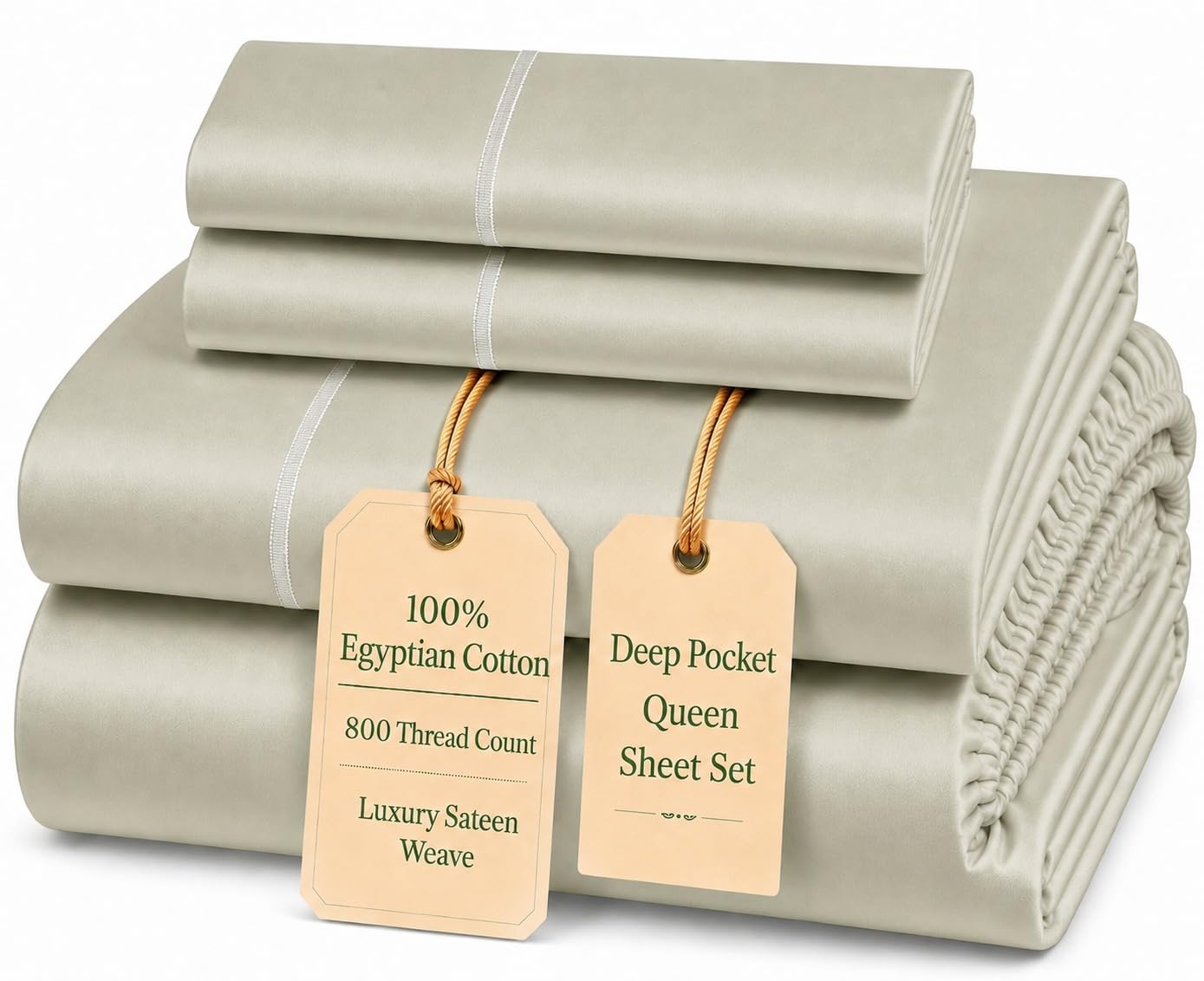 Queen Bed Sheets - Sepia Rose Egyptian Cotton -29