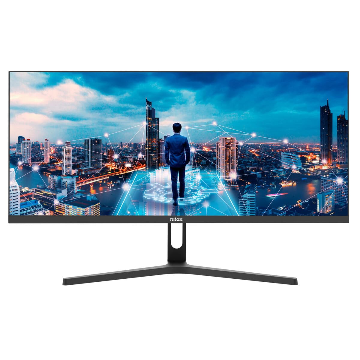 Nilox NXM29UW01 Monitor UltraWide 29 Pollici, Monitor 4K con Frequenza 75Hz, 4ms e Porte HDMI-DP, Schermo PC per Gaming con Display IPS, FreeSync e G-Sync, Ottimizzato per la Protezione degli Occhi
