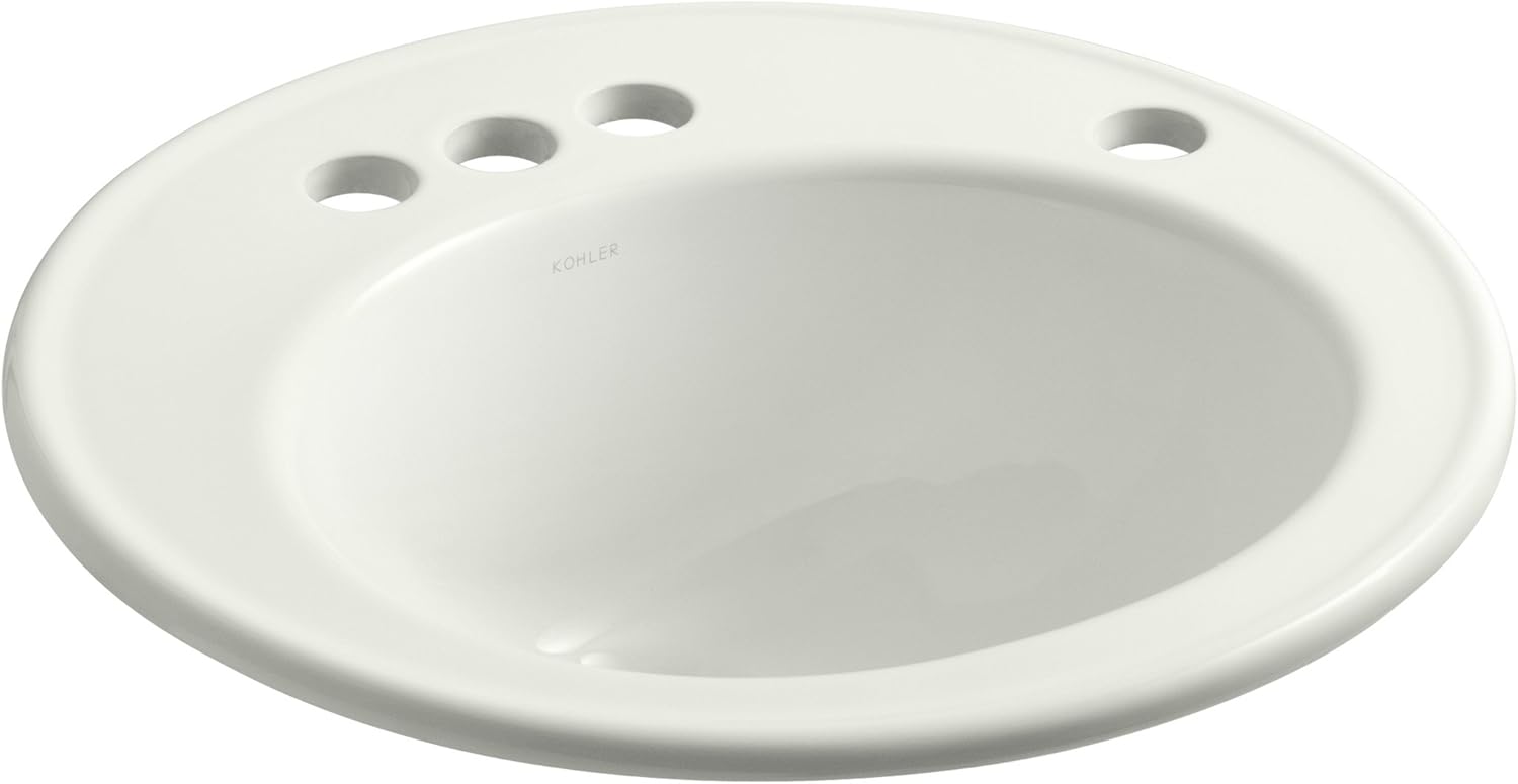 🔥 Flash Sale KOHLER K-2202-4R-NY Brookline Self-Rimming Bathroom Sink with 4 Centers and Right-Hand Soap/Lotion Dispenser Hole Drilling, Dune 🔥 Flash Sale KOHLER K-2202-4R-NY Brookline Self-Rimming Bathroom Sink with 4 Centers and Right-Hand Soap/Lotion Dispenser Hole Drilling, Dune