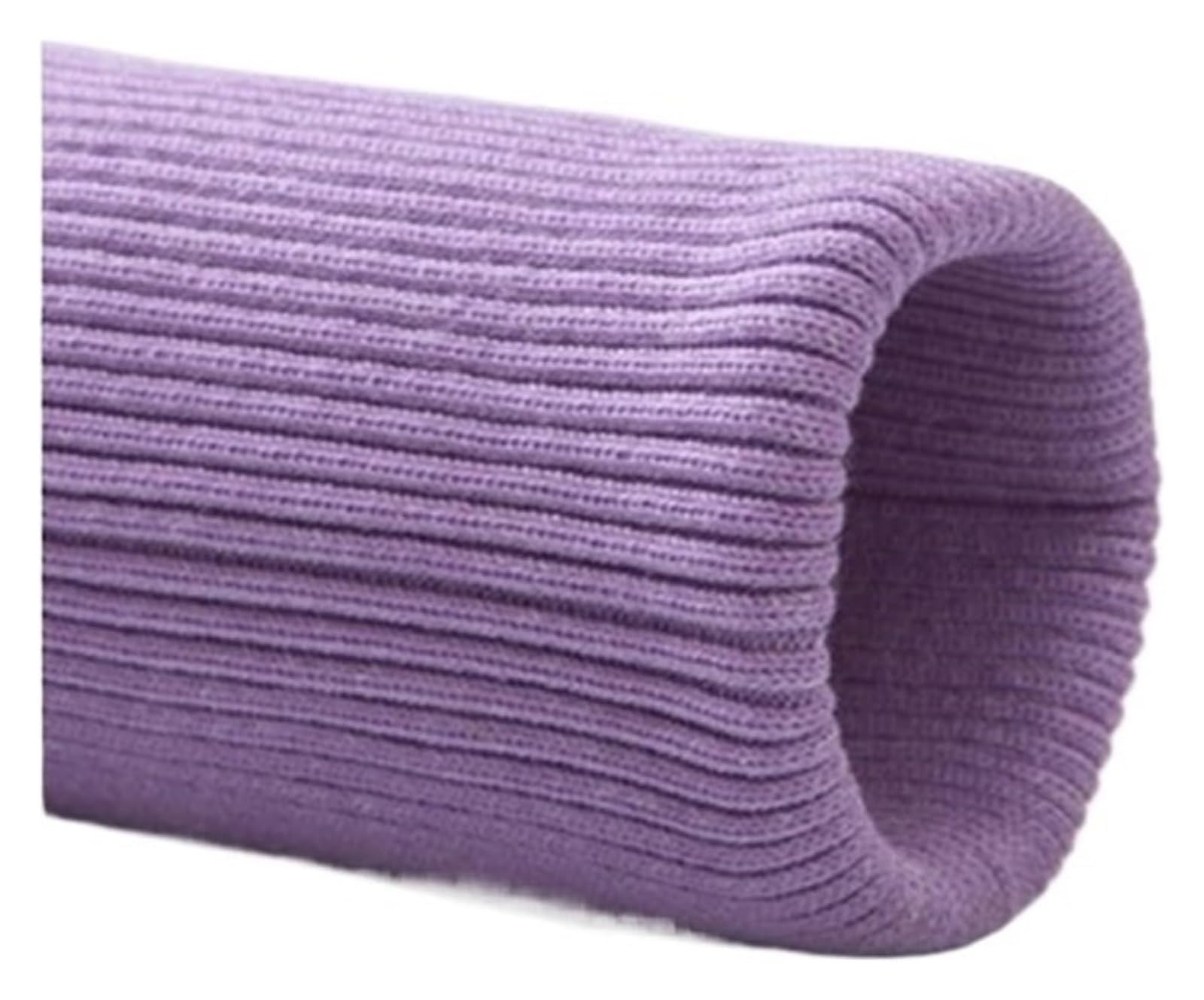 Rib Knit Cuff, Elastic Ribbed Cuffs Knitted Cuff Trims Fabric DIY Clothing Hem Multicolor(Purple)