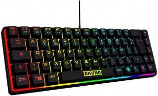 AKUMA - Gaming-Tastatur SHÔNEN T03 65% 69 Tasten Hintergrundbeleuchtung – programmierbare RGB-Membran