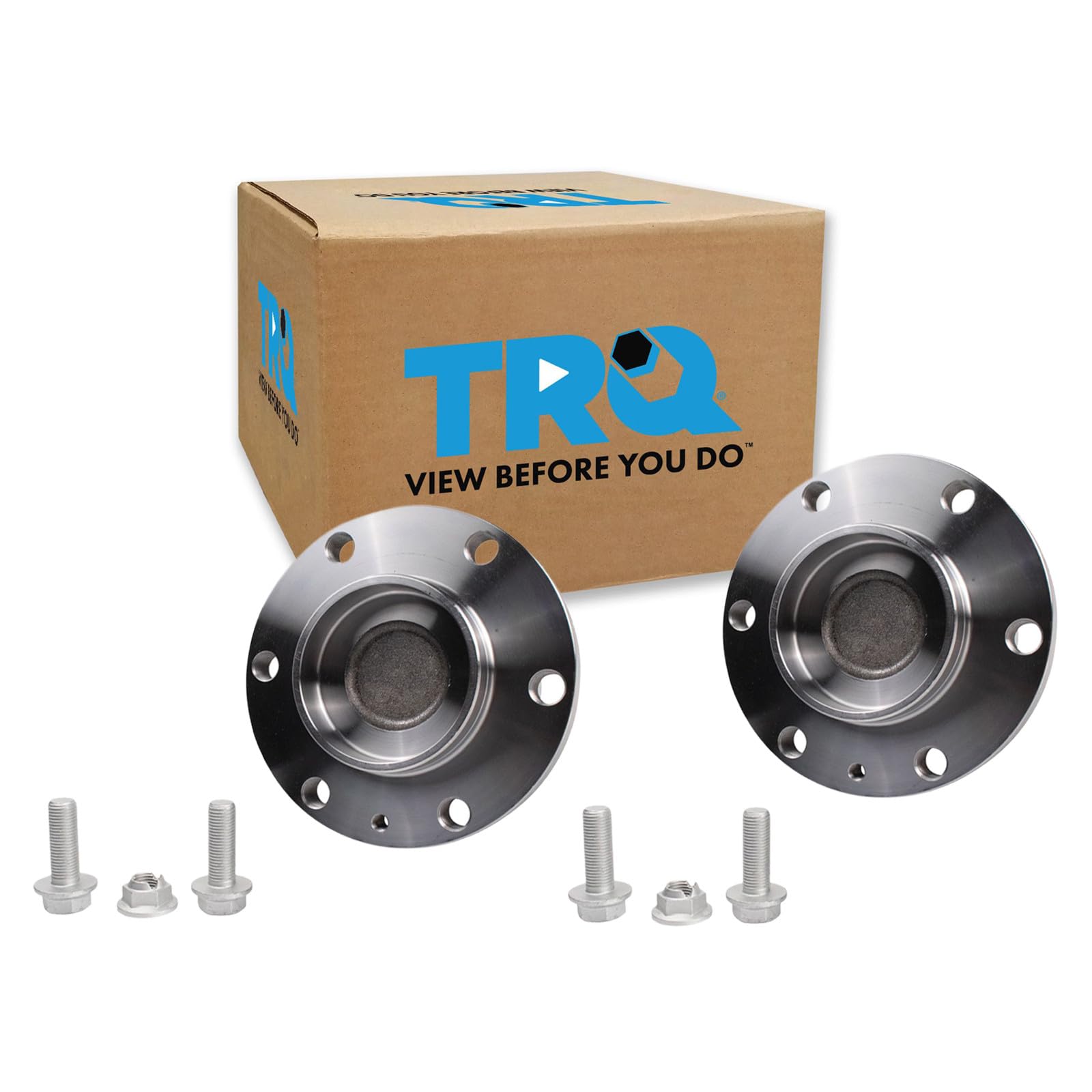 TRQ Front Left and Right Wheel Bearing and Hub Assembly Set 2 Piece