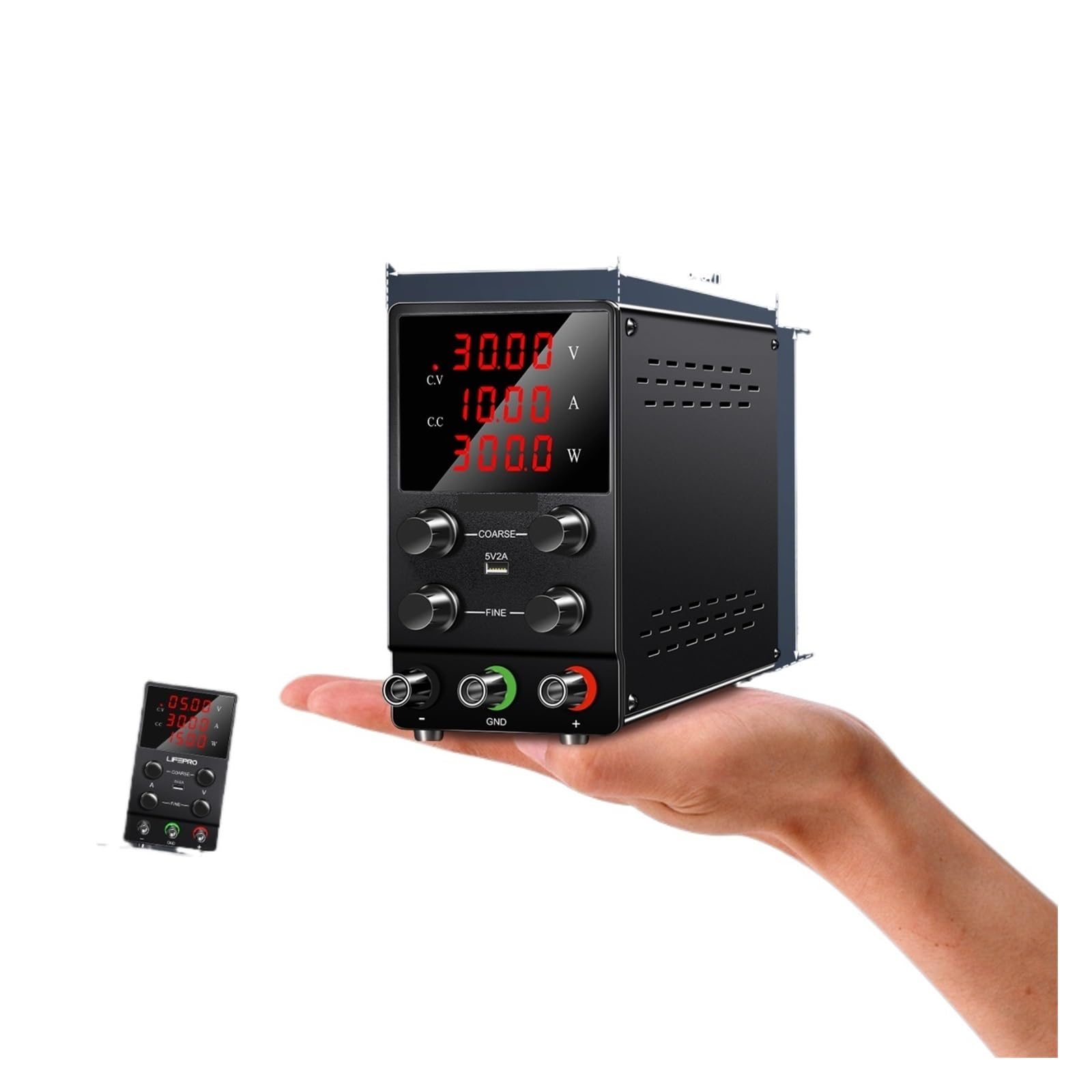 alimentación CC digital Fuente de alimentación CC ajustable de 30 V, 10 A, 5 A, fuente de alimentación de laboratorio regulada con conmutación variable de 15 V, 60 V, 120 V, galvanoplastia, bricolaje(