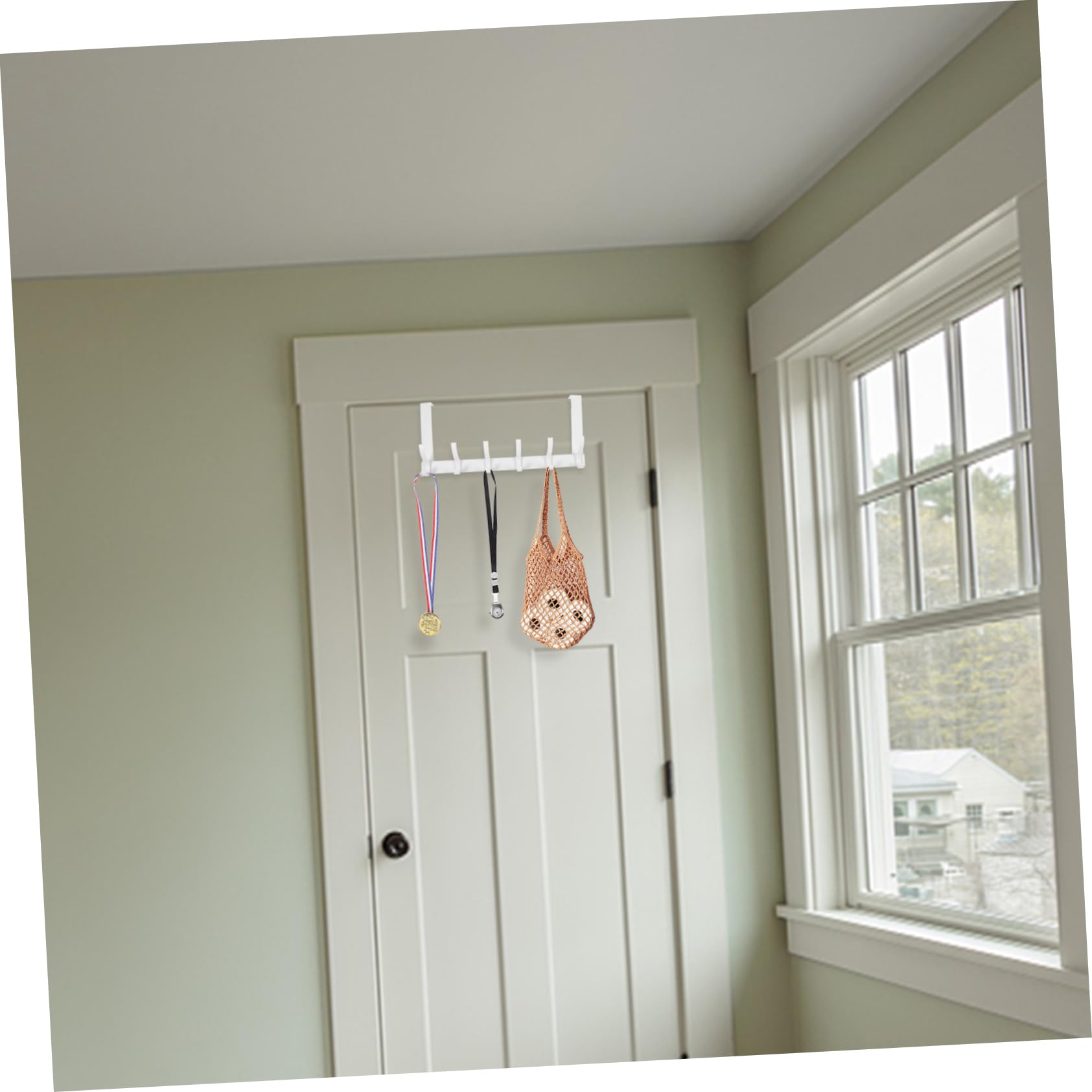 HOOTNEE Door Towel Hanger Heavy Duty Door Hooks Easy to Install Single Hook for Coats Hats Compact Design