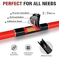 Vista 5 de 10 piezas 4 AWG - 3/8 (M10) Sanuke lengüetas de alambre 4 calibre terminal de anillo conectores extremos, conectores de alambre resistentes