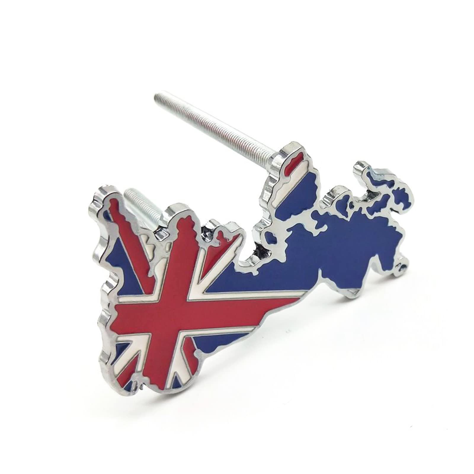 British Flag UK Flag United Kingdom Flags Car Emblem Logo for Car Front Grille Personalized Metal Grill Badge Including Screws