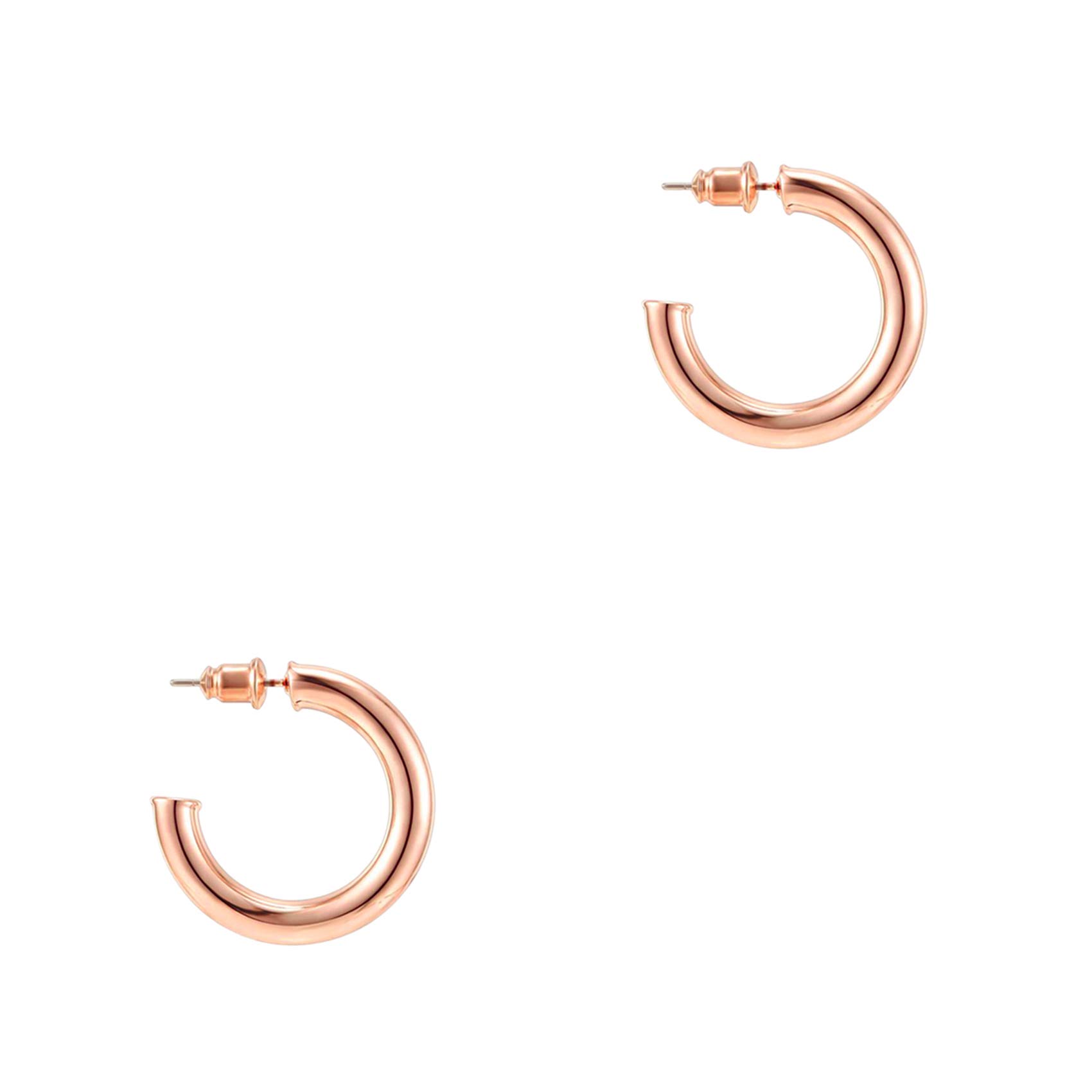 PAVOI 14K Gold Plated Lightweight Hoop Earrings for Women, Infinity Hoops