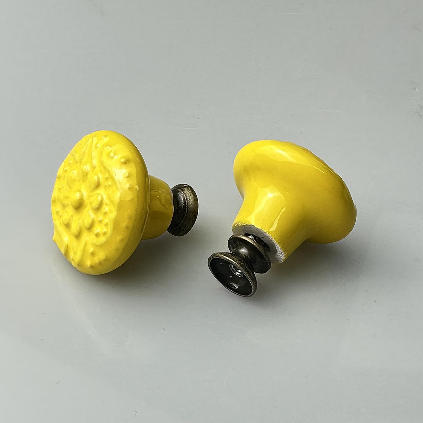 Mimhooy 6Pcs Ceramic Drawer Knobs Vintage Cabinet Pulls - Image 4