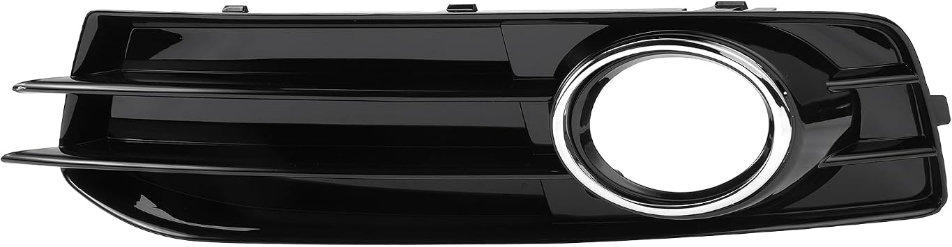 No.8P0807681Q/8P0807681AF/8P0807681M Fog Light Grill for Audi A3 8P 2009-2013 Front Left Front Lower Bumper Fog Light Cover Inserts ABS 1 Pc Black Silver Tone