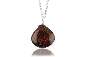 CRYSTALIS Dinosaur Bone Gemstone Pendant Necklace: Embrace Ancient Beauty