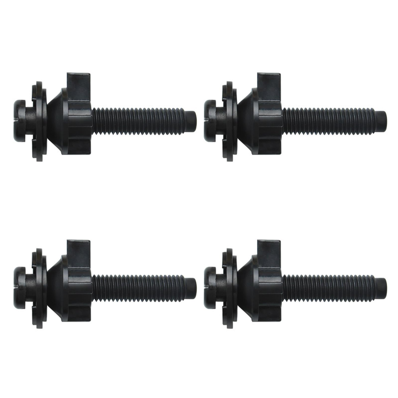 Woedpez 4Pcs Universals Toilet Seat Fastening Screws With Grip Toilet Lid Fix Screws For Fit Easy Installation Seat Replacement Set