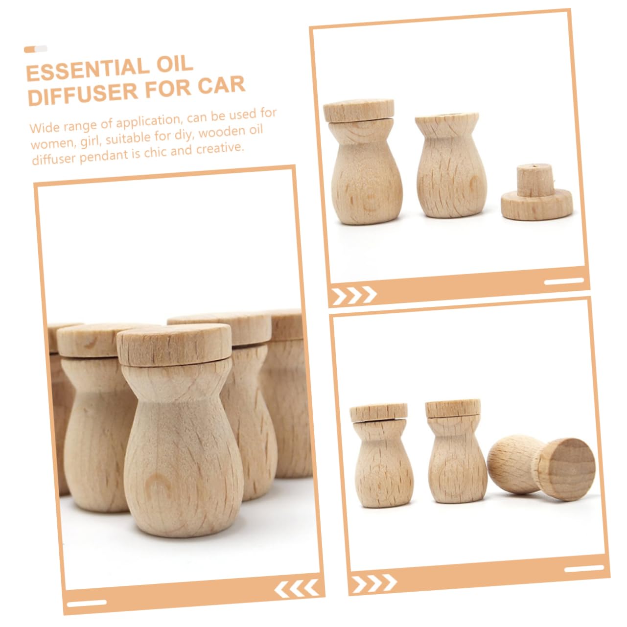 5 Series Botella De Aceite Esencial Difusores para Aceites Esenciales Básico Colgante De Botella De Perfume Difusor De Aceite Esencial para Coche 6 Piezas X 5