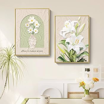 Amazon.co.jp: [XLOYP] 花 シンプル ポスター 風水 絵画 玄関