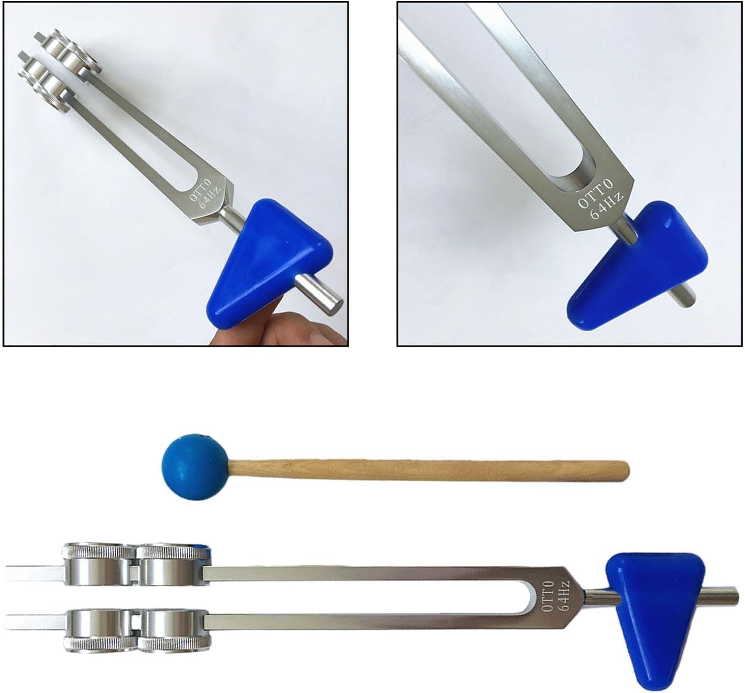 Tuning Fork Violin Tuner Device Multiuse Reusable Professional with Silicone Triangle Music Tuning Tool for Mandolins