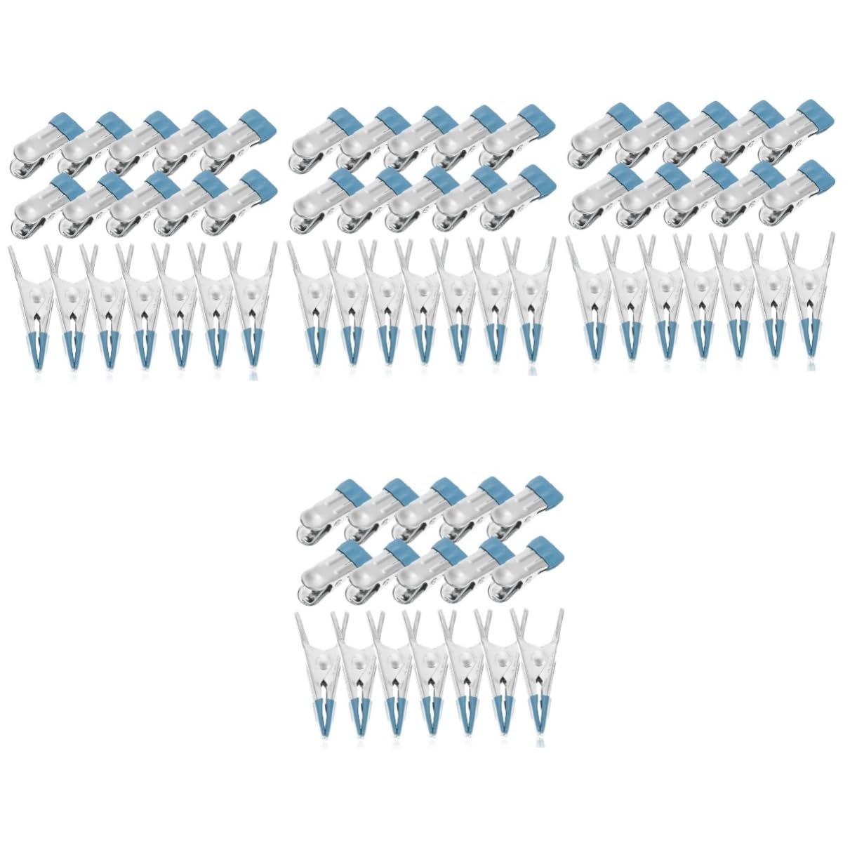 Sosoport 4 Juegos Clips De Cubierta De Piscina De Invierno Toldo Gránulos Perchas Cobertor Piscina Cubierta Piscina Ganchos para Colgar Abrazaderas De Ropa A Prueba De Viento PVC 50 Uds * 4