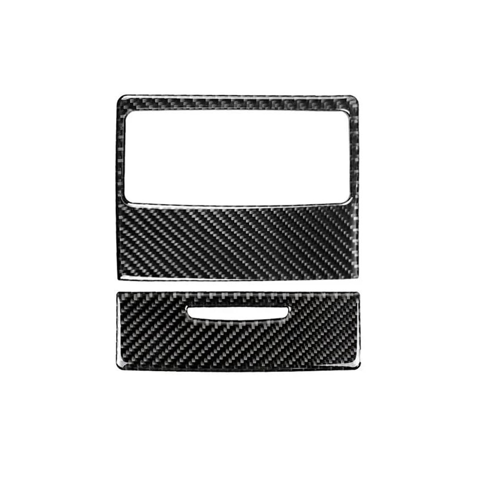 Carbon-Look Blendenrahmen Für Hintere Klimaanlagenauslässe – Für BMW 3er E90/E92/E93 (2005–2012)