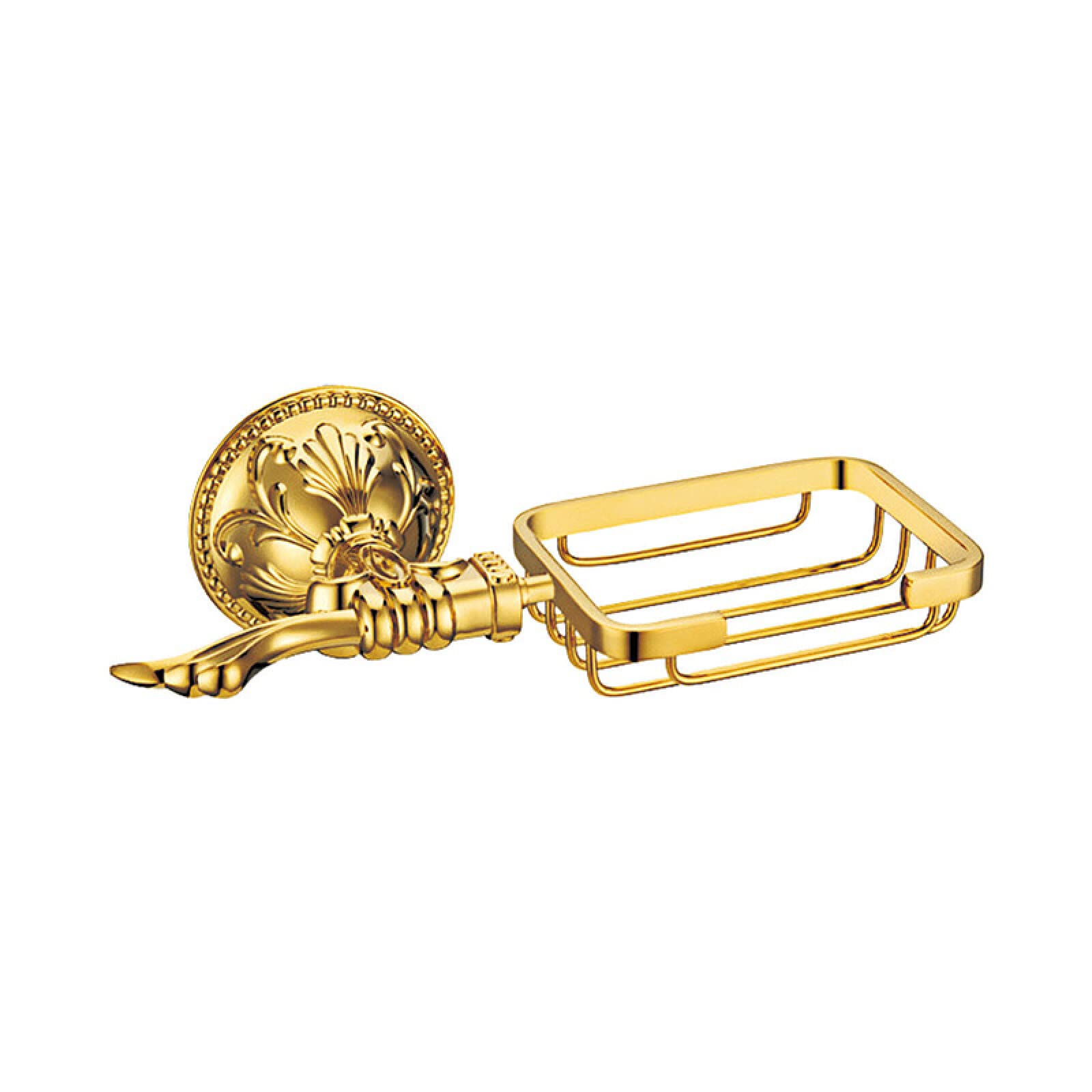 Set de Baño Cromado Zirconio Dorado Toallero de Papel Higiénico Dispensador de Jabón Toallero de Baño Colgante de Baño, Doble Varilla - Titanio Dorado
