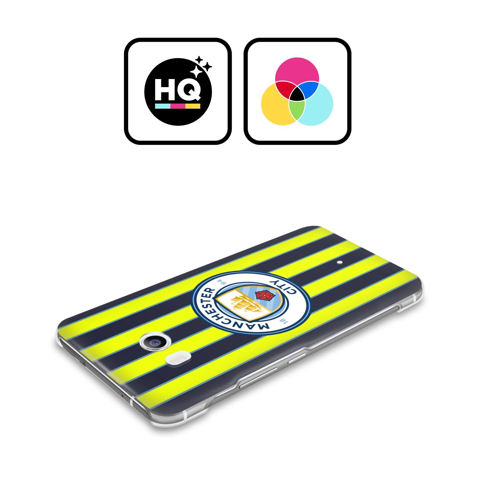 Head Case Designs Officially Licensed Manchester City Man City FC Away 2024/25 Badge Kit Hard Back Case Compatible with HTC One X9