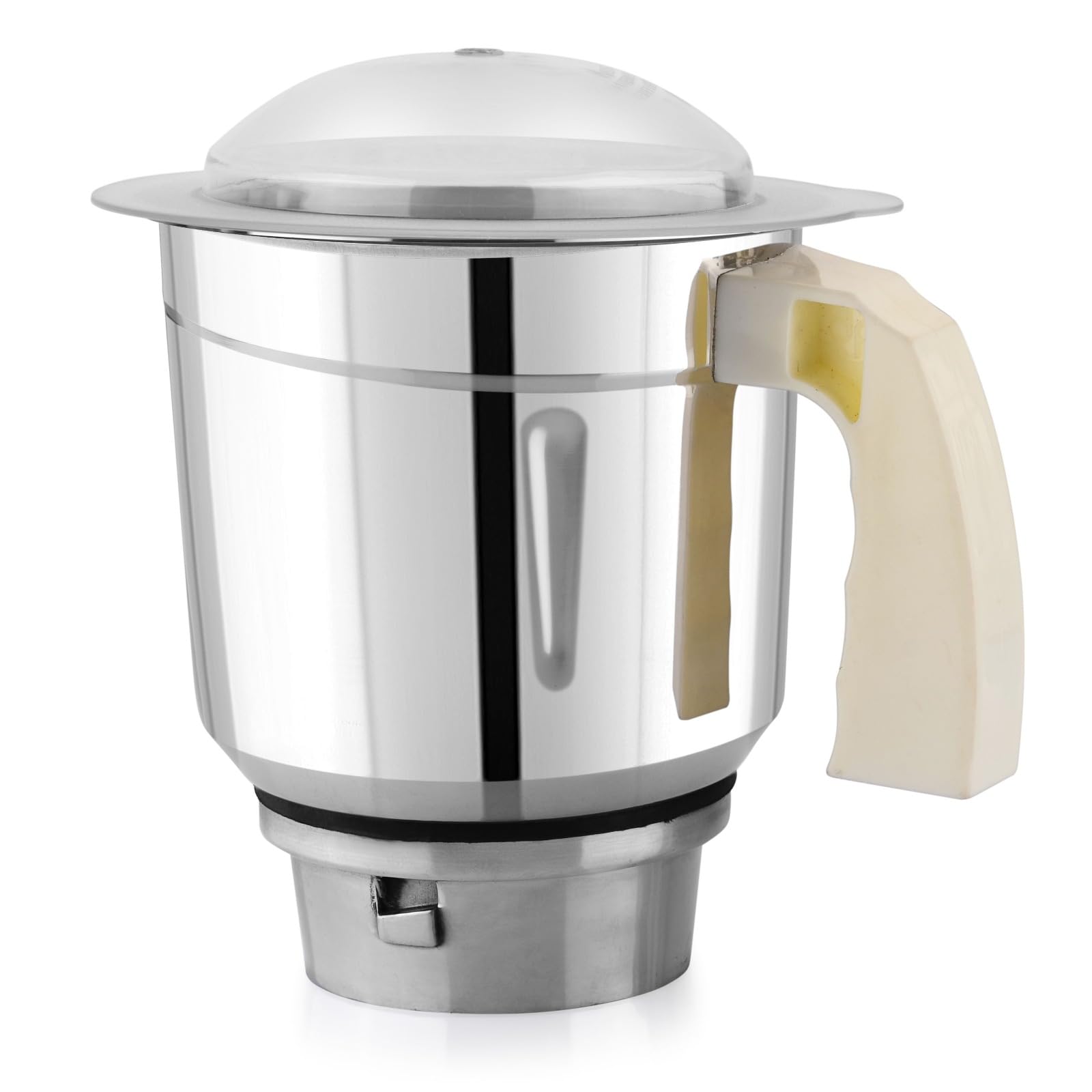 AIMIX Dry Jar 1L | 90g Silver Metal Base | Stainless Steel Dry Grinding Jar with Handle | Universal 4-Teeth Coupler, 2-Slot Design | Compatible with Indian Mixer Grinders-image-14