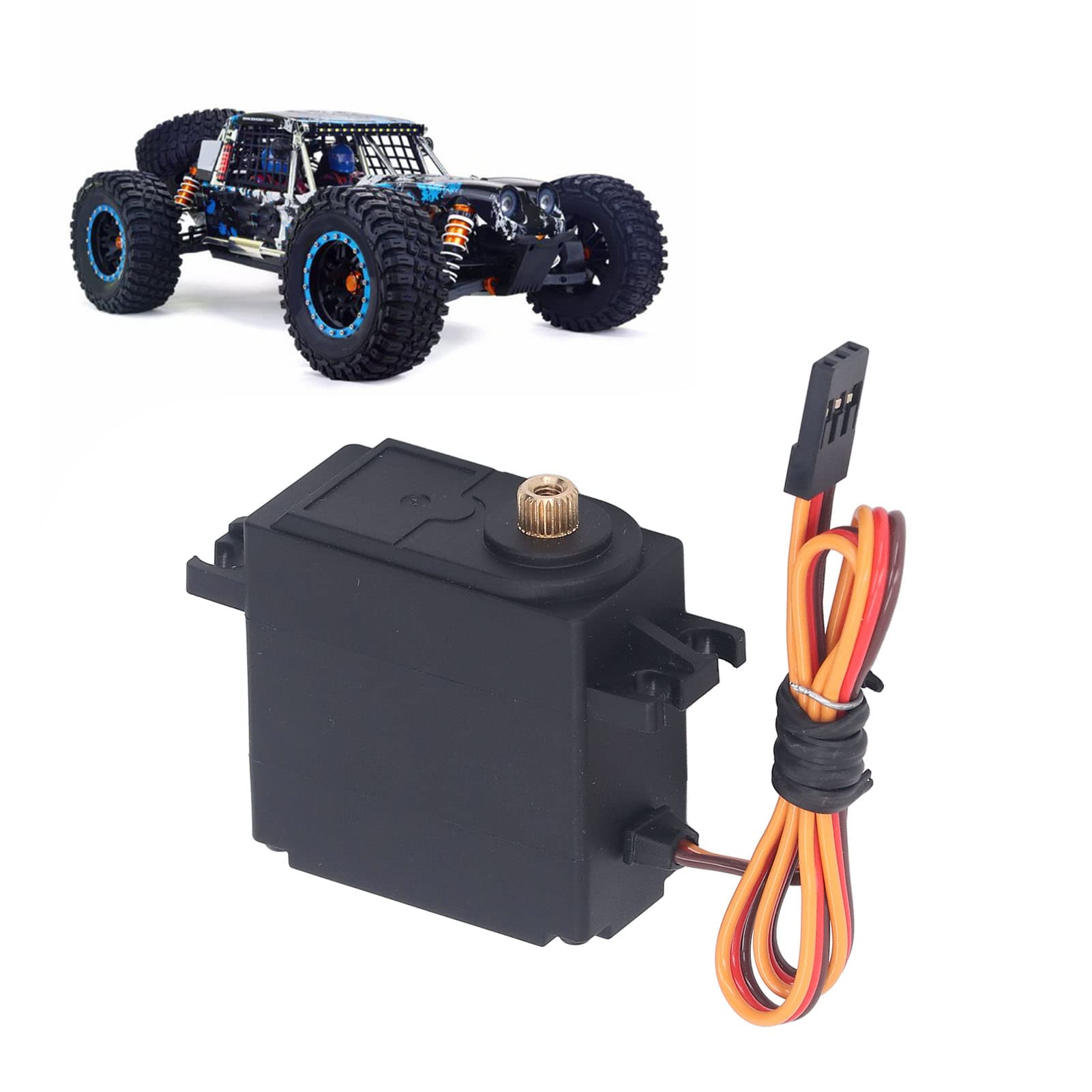Motore Coreless con Coppia Elevata da 15 Kg, Ingranaggio in Rame e Plastica, Peso Leggero, Coppia Elevata, per Auto RC ZD Racing 1/7