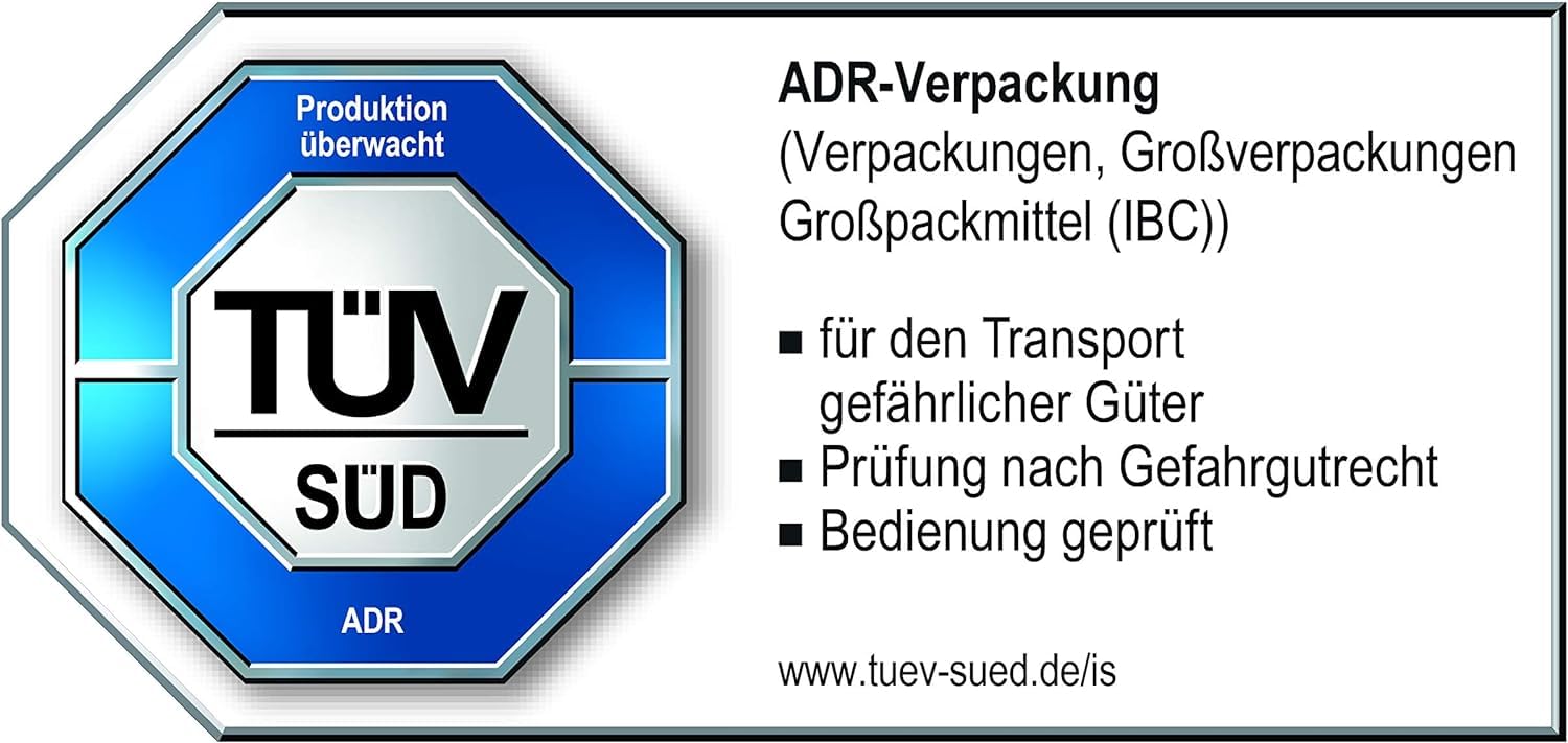 Hünersdorff Bidón de Combustible Profesional de 5 L para Gasolina, diésel y Otras mercancías peligrosas, homologación UN, Fabricado en Alemania, producción certificada por TÜV, Verde Oliva