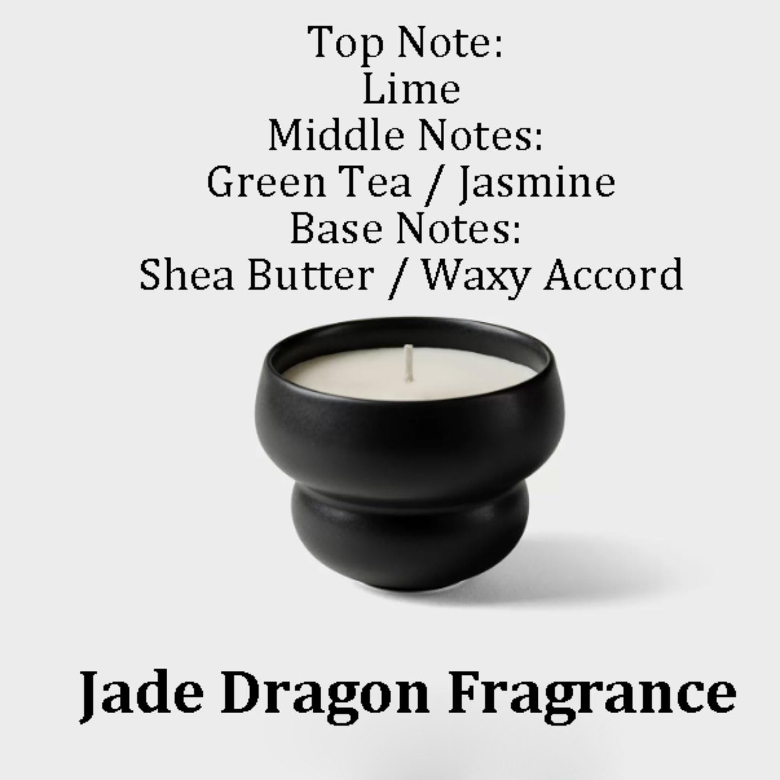 Exquisit Keramikkerzen, wiederverwendbare Aromatherapie-Kerze, moderne Kerzen im Glas, langanhaltend, sauber brennend, for den Duft zu Hause weich(Svart)