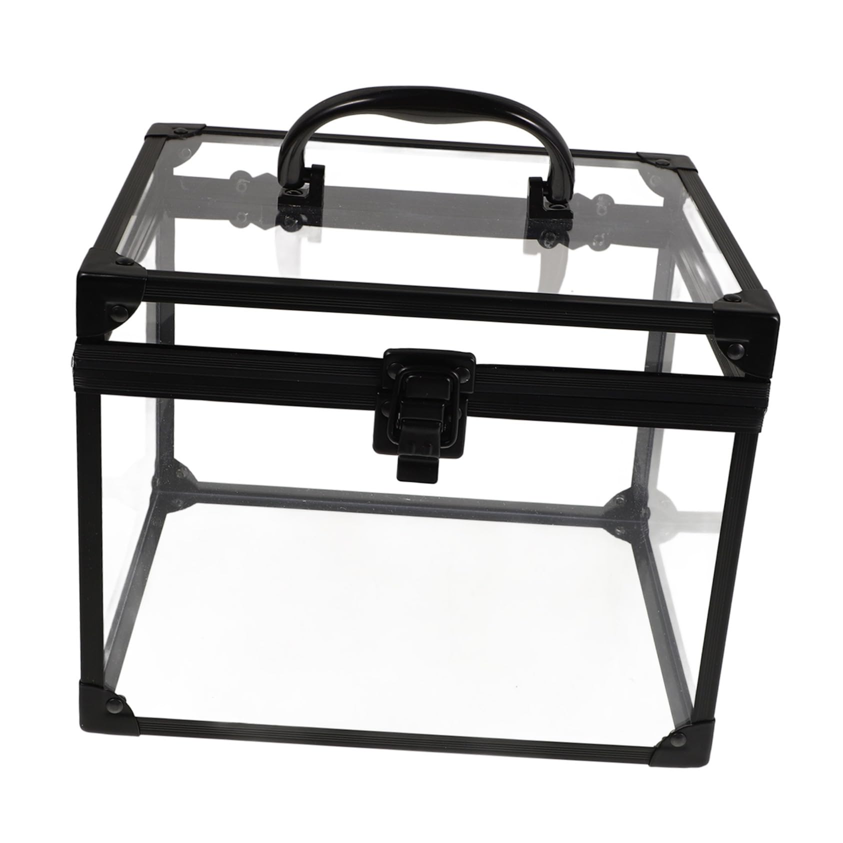 FRCOLOR Elegante Custodia Da Viaggio Per Il Trucco Organizer Per Gioielli Beauty Case Con Lucchetto E Chiavi