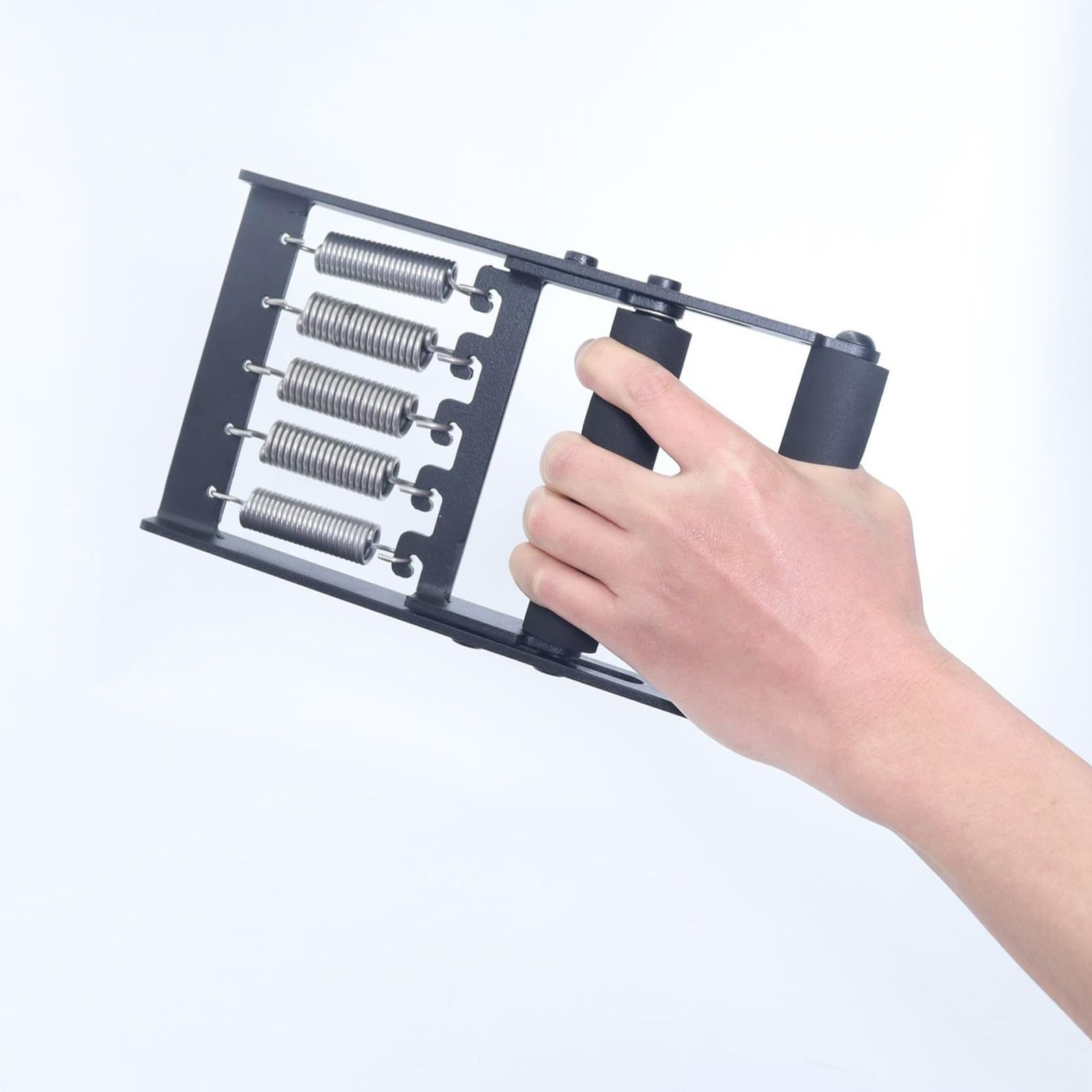 Entrenador y comprobador de fuerza de agarre con 5 resortes resistentes, dinamómetro electrónico de mano con rango de medición de 5 a 120 kg, para mejorar la fuerza de la mano