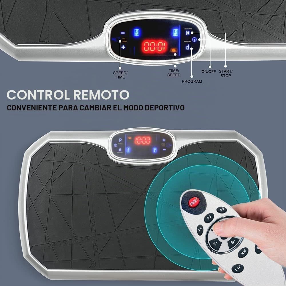 Máquina de ejercicios con placa de vibración, pérdida de peso, entrenamiento en casa, gimnasio, oscilación del motor para perder peso, modelado de entrenamiento en casa