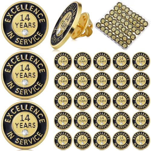 Image of Ferreve 50 /20 Pcs Year of Service Pins Employee Excellence Award Lapel Pin Performance Recognition Reward Anniversary