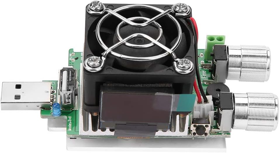 Hyuduo 35W Adjustable USB Constant Current Electronic Load Battery Capacity Tester with LCD, Reversible USB Port, Hyuduohyankqp2fv