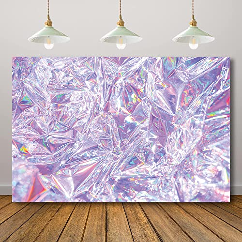 Holographic Iridescent Galaxy Moon Photography Backdrop (71x47)