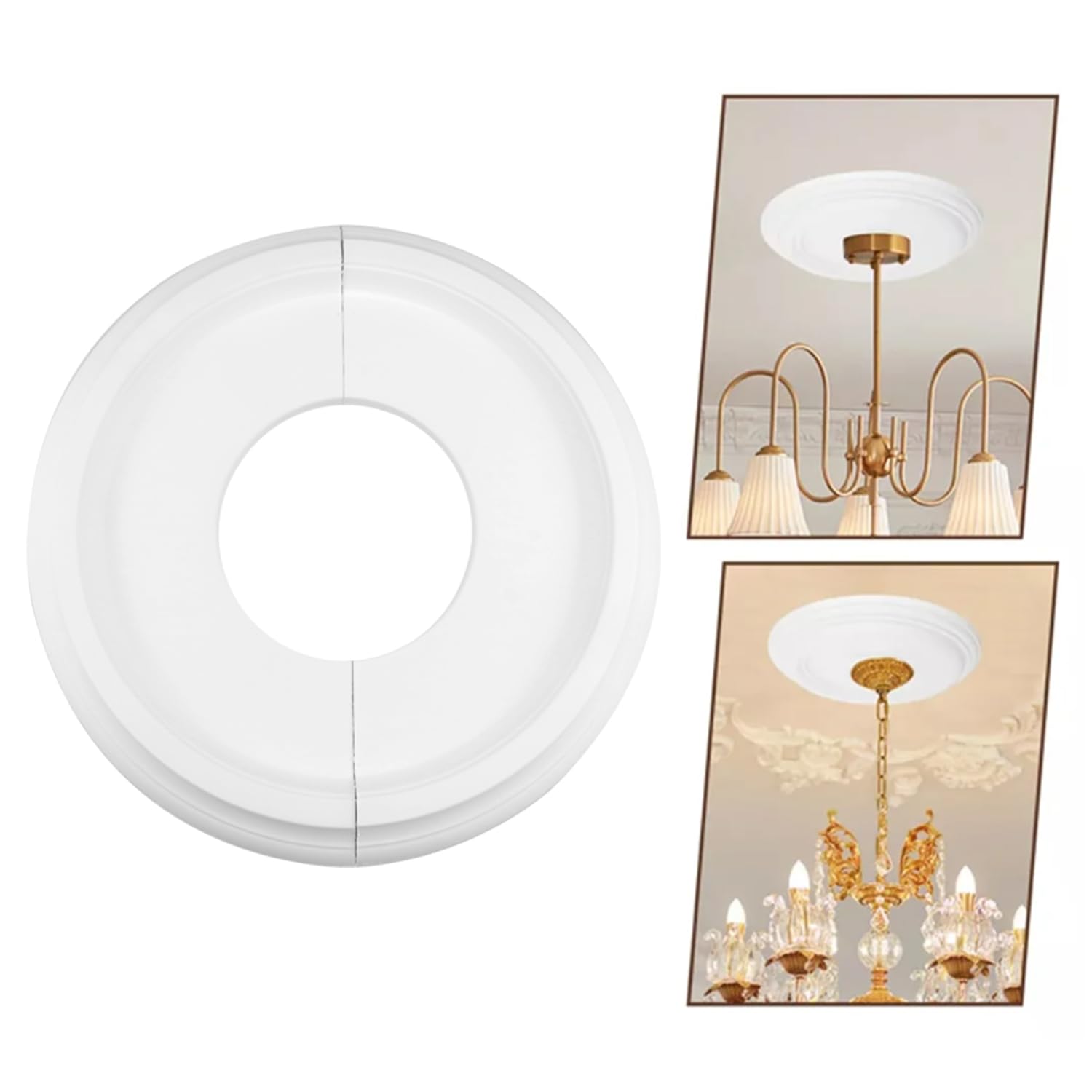 10 Inch Split Ceiling Medallion Trim Ring for Lights and Fans — Amazon image 8