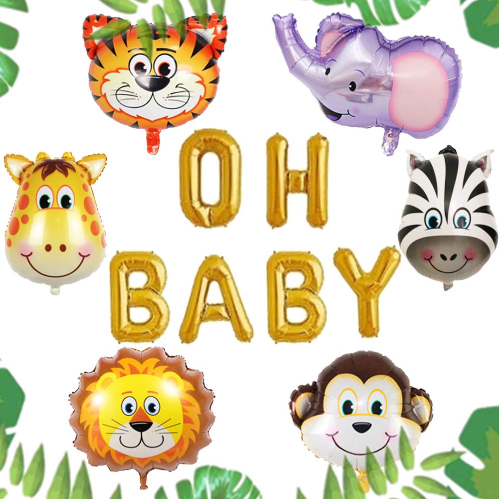 Buy LaVenty Set of 7 Oh Baby Jungle Safari Balloons Safari Baby Shower