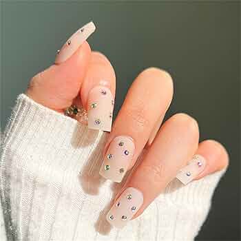 240 ピース ミディアム スクエア オーバル ネイルチップ Amazon | COLORBIRD ネイルチップ JOYME 24 スクエアオフ 24枚