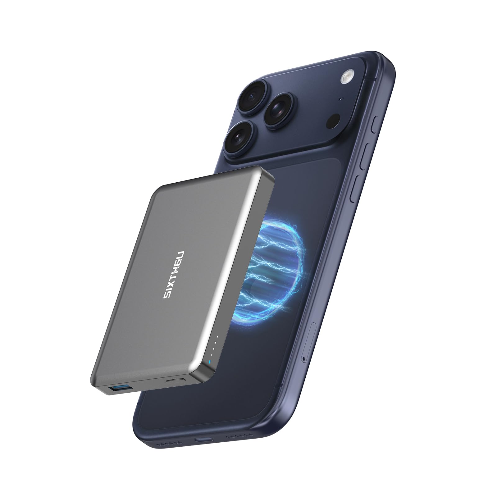 スマホアクセサリー MAGNETIC POWER BANK Amazon.com: SIXTHGU Magnetic Power Bank, 10000mAh Wireless