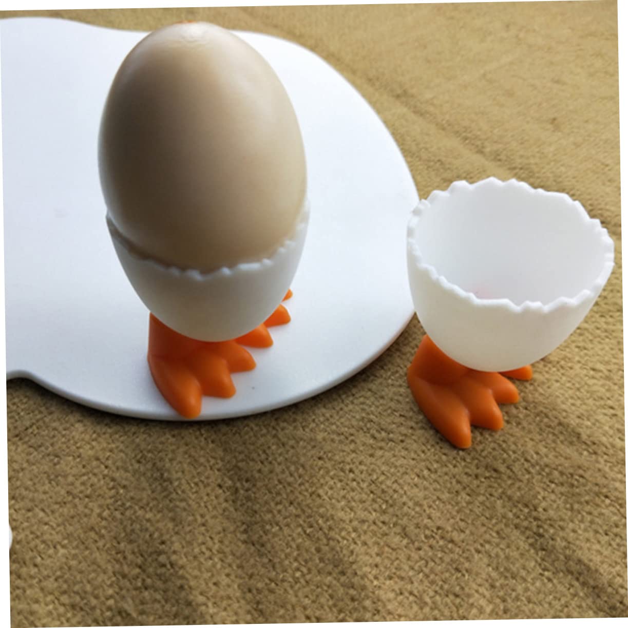 OFFSCH 8Pcs Cute Egg Holders Chicken Feet Design for Breakfast and Dining Table Decor Material Fun Tableware for Home and Parties