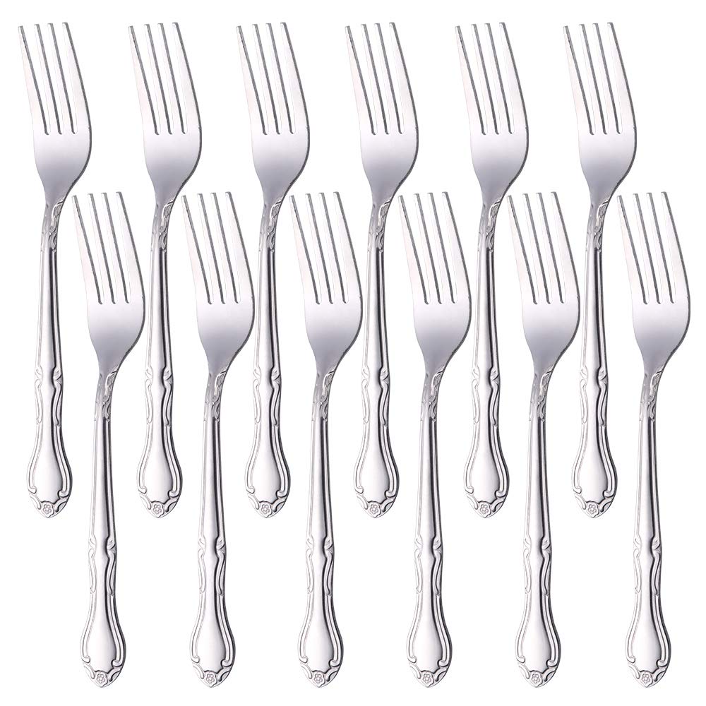 Buy Qiborun Stainless Steel Kitchen Dinner Forks 12Piece Dinner Fork