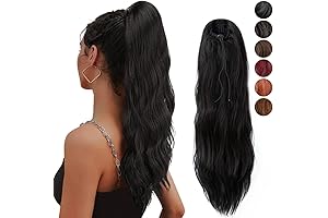 Ponytail Extension for Women, 22 Inch Body Wave Ponytails Hair Extension
